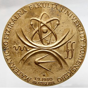 Universita Komenského, Bratislava - Matematicko-fyzikální fakulta 1980. Portrét J.A.Komenskéo, opis ...
