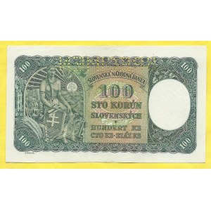100 Ks 1940, s. N2. H-51a1S1. perf. SPECIMEN