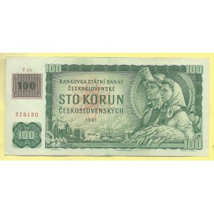 100 Kč/Kčs 1961/(93), s. T68. H-CZ3c