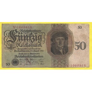 50 RM 1924, s. N/V. BHK-D5