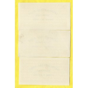 Žlutý tisk 1, 2, 5 (Kčs) b.d.