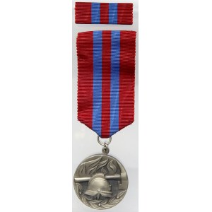 Medaile SH ČMS Za zásluhy (hasiči). Bronz postř., stuha, stužka, etue
