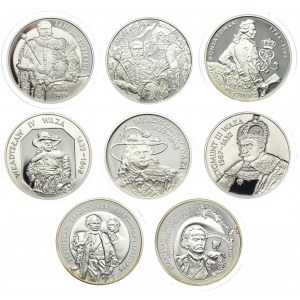 Zestaw monet, 10 złotych 1998-2005 (8 szt.)
