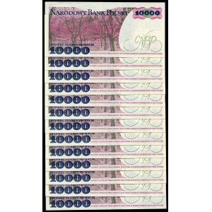 10.000 złotych 1988 - DP - (13 szt.)