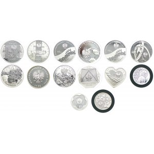 Zestaw monet, 5, 10 złotych 2006-2013 (14 szt.)