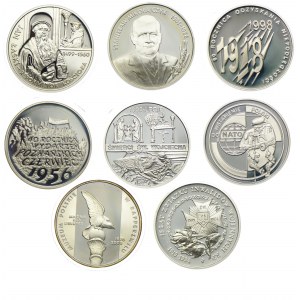 Set of coins, 10, 200,000 zloty 1994-2000 (8 pieces).