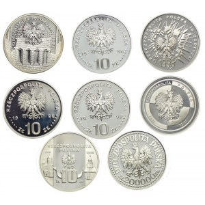 Set of coins, 10, 200,000 zloty 1994-2000 (8 pieces).