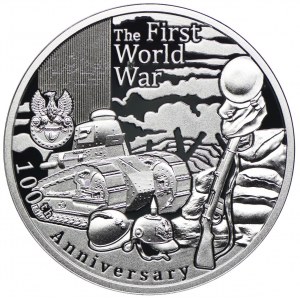 Niue, 1 dolar 2014, 100. rocznica wybuchu I Wojny Światowej