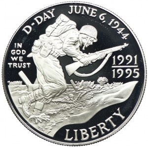 USA, 1 dolar 1995, 50. rocznica II Wojny Światowej