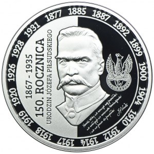 Medal, 150. rocznica urodzin Józefa Piłsudskiego