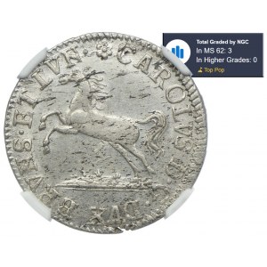 Niemcy, Brunszwik-Wolfenbüttel, Karol I, 1/12 talara 1752, Braunschweig, NGC MS62