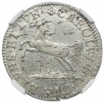 Niemcy, Brunszwik-Wolfenbüttel, Karol I, 1/12 talara 1752, Braunschweig, NGC MS62