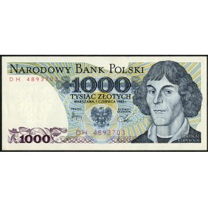 1000 złotych 1982 - DH -