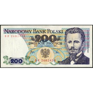 200 złotych 1982 - BR - pierwsza seria rocznika