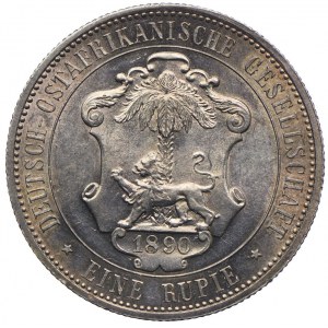 German East Africa, Wilhelm II, 1 rupee 1890, Berlin