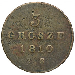 Herzogtum Warschau, 3 Pfennige 1810 I. S.
