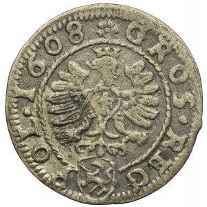 Sigismund III. Wasa, Kronenpfennig 1608, Krakau