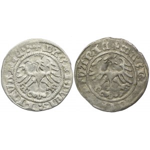 Sigismund I the Old, Lithuanian half-penny 1513, 1514, Vilnius (2pc).