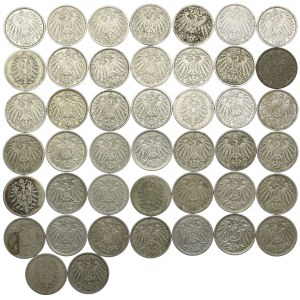 Germany, 10 fenigs 1889-1915 (44pc).