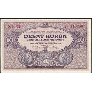 Czechosłowacja, 10 koron 1927 - B -