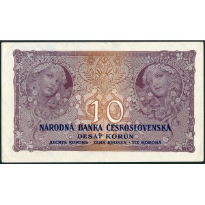 Czechosłowacja, 10 koron 1927 - B -