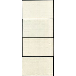 Breslauer Satz, 100.000 Mark 1923, 500.000 Mark 1923 (4 Stück).