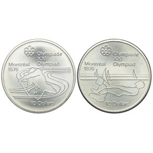 Kanada, 10 dolarów 1975 Olimpiada Montreal (2szt.)