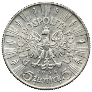 5 Zloty 1938 Warschau, Józef Piłsudski