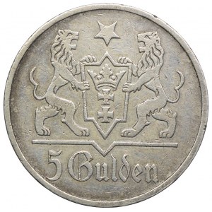 Wolne Miasto Gdańsk, 5 guldenów 1923, Utrecht