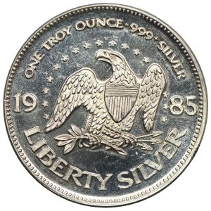 USA, 1985, uncja srebra