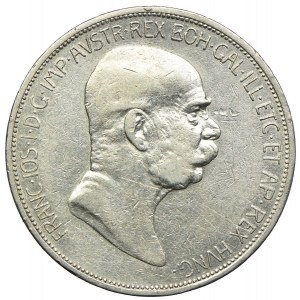 Austria, Franciszek Józef I, 5 koron 1908, Wiedeń