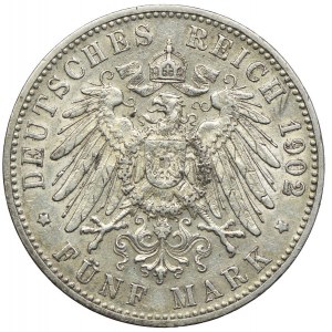 Niemcy, Witembergia, Wilhelm II, 5 marek 1902 F, Stuttgart