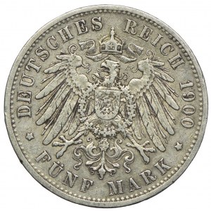 Niemcy, Prusy, Wilhelm II, 5 marek 1900 A, Berlin