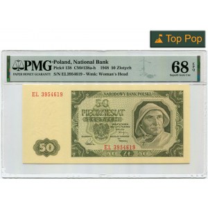 50 złotych 1948 - EL - PMG 68 EPQ