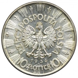 10 zloty 1936, Józef Piłsudski