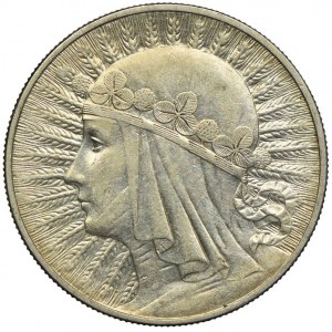 10 zloty 1933 Warsaw, Head of a Woman