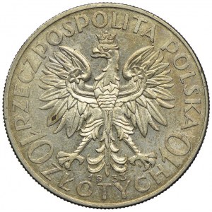 10 złotych 1933 Warszawa, Głowa Kobiety