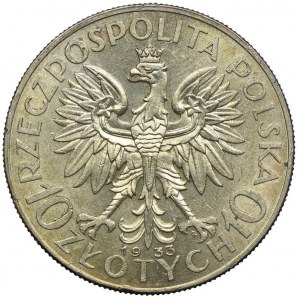 10 złotych 1933 Warszawa, Głowa Kobiety