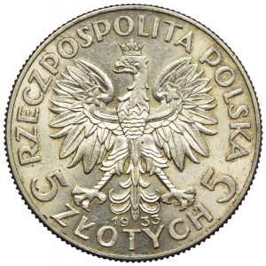 5 złotych 1933 Warszawa, Głowa Kobiety