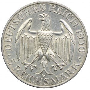 Germany, Weimar Republic, 5 marks 1930 A, Berlin