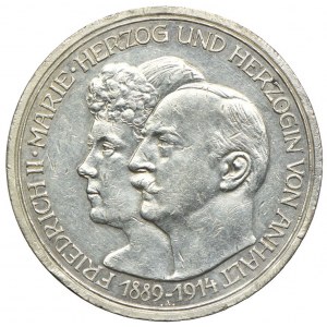 Germany, Anhalt-Dessau, Frederick II, 3 marks 1914 A, Berlin