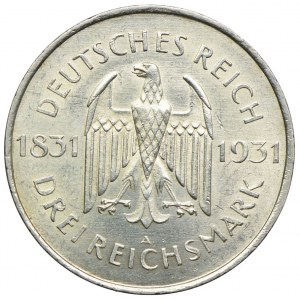 Niemcy, Republika Weimarska, 3 marki 1931 A, Berlin