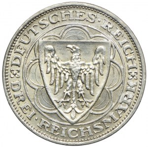 Niemcy, Republika Weimarska, 3 marki 1927 A, Berlin