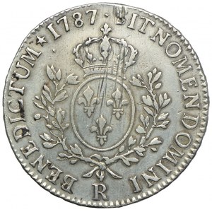 Francja, Ludwik XVI, 1 ecu 1787 R, Orlean