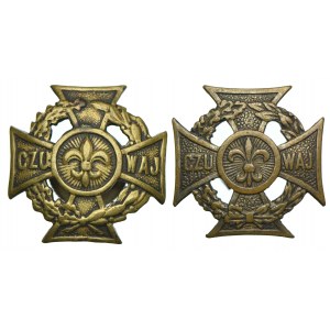 Krzyże harcerskie, numerowane (2szt.)