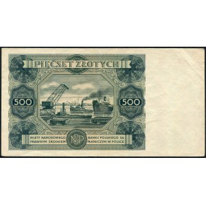 500 złotych 1947 - SERIA U2 -