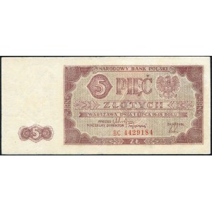 5 gold 1948 - BC -.