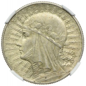 5 Gold 1933, Frauenkopf, NGC AU58