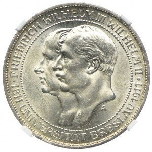 Deutschland, Preußen, Wilhelm II, 3 Mark 1911 A, Berlin, NGC MS63