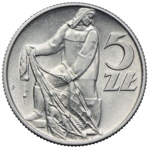 5 złotych 1960, Rybak